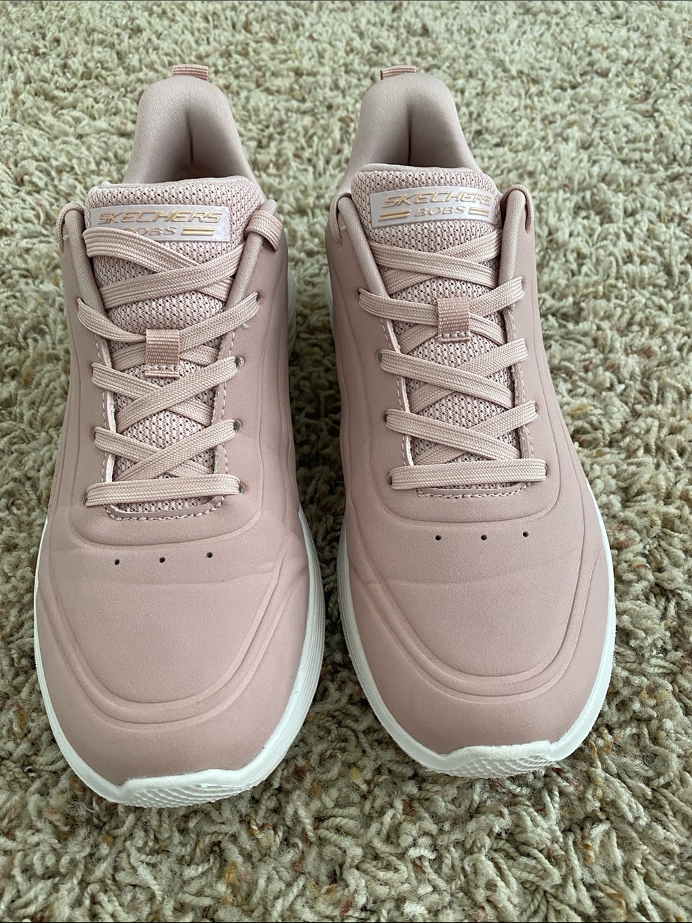 Sketchers Bobs Sports Squad Waves Wading Sneakers Blush Pink Size 8.5